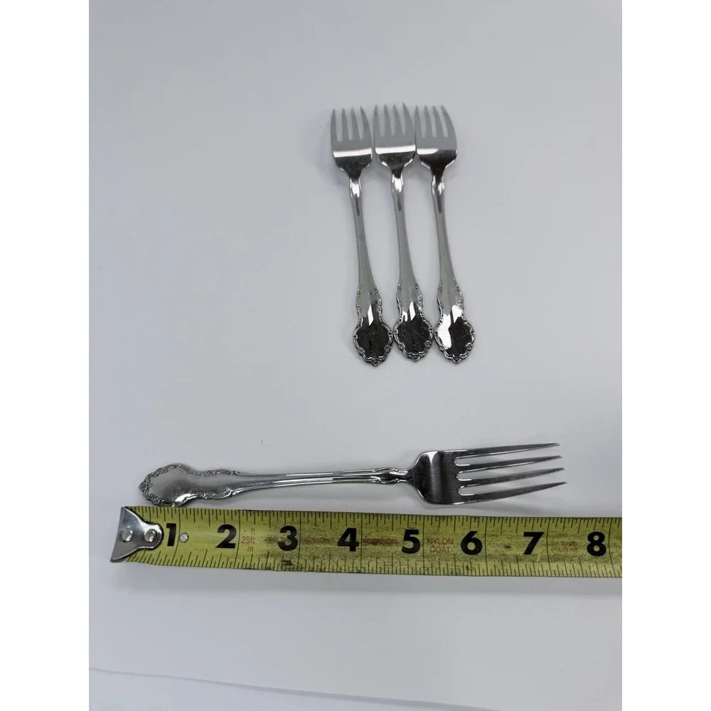 TENNYSON Oneida Community CUBE Stainless Steel Dinner Forks Set Of 4